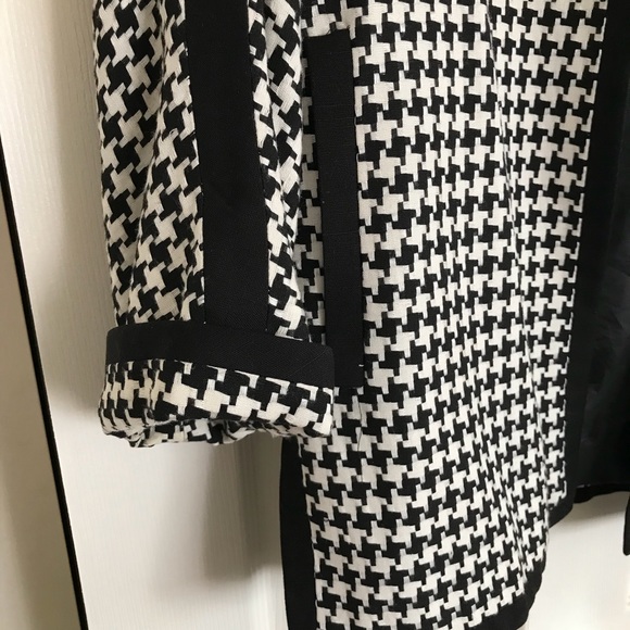 Piped Houndstooth Topper Jacket - Picture 4 of 6
